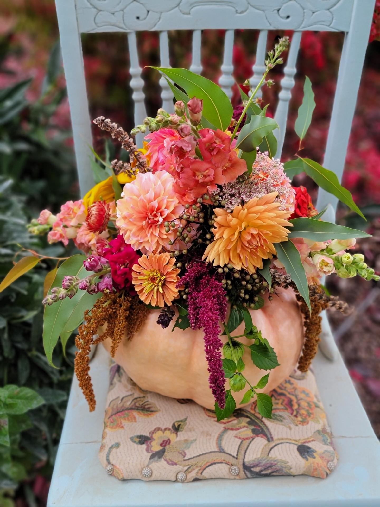 Gourd of Gratitude Larks Petals and Stems